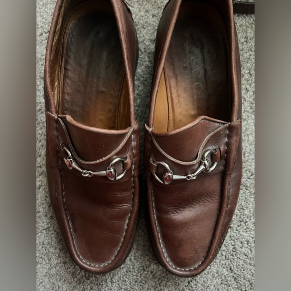 Men’s Auth Gucci Loafers - Picture 1 of 8